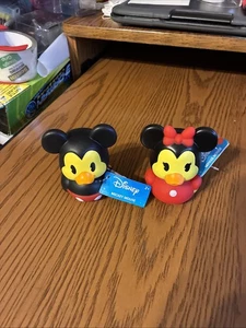Disney Mickey & Minnie Mouse Duckalooz Gummienten 3" Figuren 2er Set Neu - Bild 1 von 10