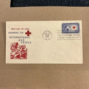 US FDC # 1016 3c International Red Cross 1952 - Picture 1 of 5