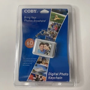COBY 1.5" DP-151 Digital Photo Album Keychain Holds 60 Pictures USB NEW Sealed - Picture 1 of 2