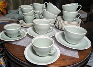 Antique Corinna Aluminia Denmark Tea Cups Saucers And Demitasse Sets 34 Pc - Picture 1 of 21