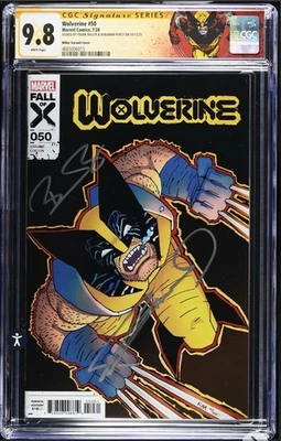 WOLVERINE #50 CGC SS 9.8 Signed By Frank Miller & Benjamin Percy W/ Custom Label - Image 1 of 2