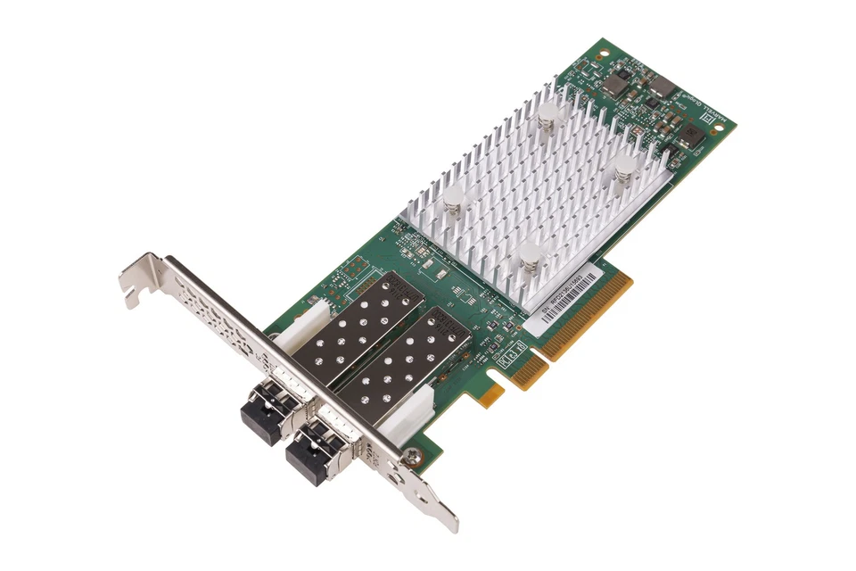 Network interface card Qlogic QLE2692 2x16Gb FC PCIe 3.0 ADAPTER YCVFG - Image 1 of 3