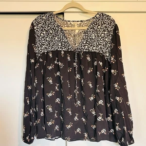 Matilda Jane In The Breezeway Blouse Floral Peasant Top Sz L Cottagecore Boho - Picture 1 of 6
