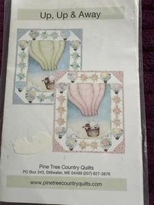 Hot Air Balloons Up, Up, & Away 48.5x56.25" Quilt Pattern by Pine Tree Country - Picture 1 of 1