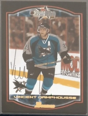 2002-03 BOWMAN YOUNGSTARS VINCENT DAMPHOUSSE #57 AUTOGRAPH SAN JOSE SHARKS - Image 1 of 2