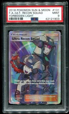 PSA 9 Ultra Recon Squad Full Art Forbidden Light 2018 Pokemon Card #131 - Image 1 of 2