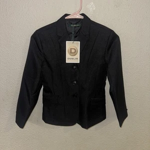 Dublin Ashby Show Jacket 3 Youth Size 10 NWT  Black - Picture 1 of 10