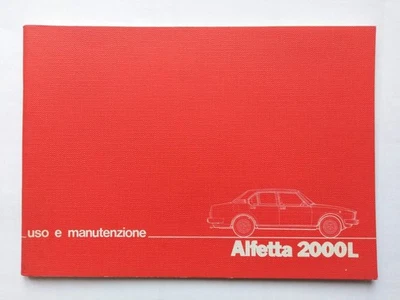 ALFA ROMEO ALFETTA  2000   L   LIBRETTO USO MANUTENZIONE   02/1981        (820) - Immagine 1 di 4