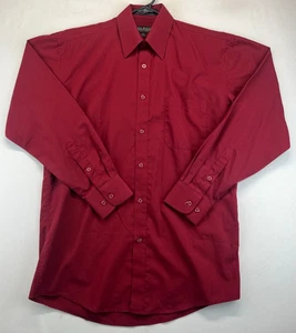 Daniel Ellissa Button Up Dress Shirt - Mens 14.5 32-33 - Burgundy (4046) - Picture 1 of 11