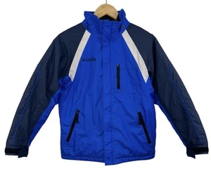 Columbia Sportswear Sky Blue Full Zip Tech Pocket Windbreaker Jacket Youth 10/12 - Picture 1 of 11