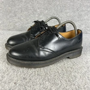 Dr Martens Docs 1461 Men’s Shoes UK 8 Made In England Black Stamped Dr Martens - Picture 1 of 16