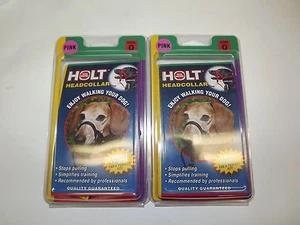 2 HOLT HEADCOLLAR TRAINING WALK NO PULL  HEAD COLLAR PINK SIZE 0 FREE SHIP USA - Picture 1 of 3