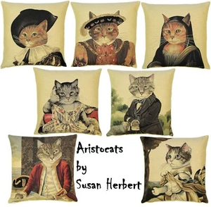 18" 45CM ARISTOCATS BELGIAN TAPESTRY CUSHION COVERS, 7 DESIGNS TO CHOOSE FROM - Picture 1 of 16