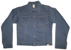 NWT Vintage Unbranded blue denim kids jean jacket never washed or worn size 16 - Picture 1 of 6
