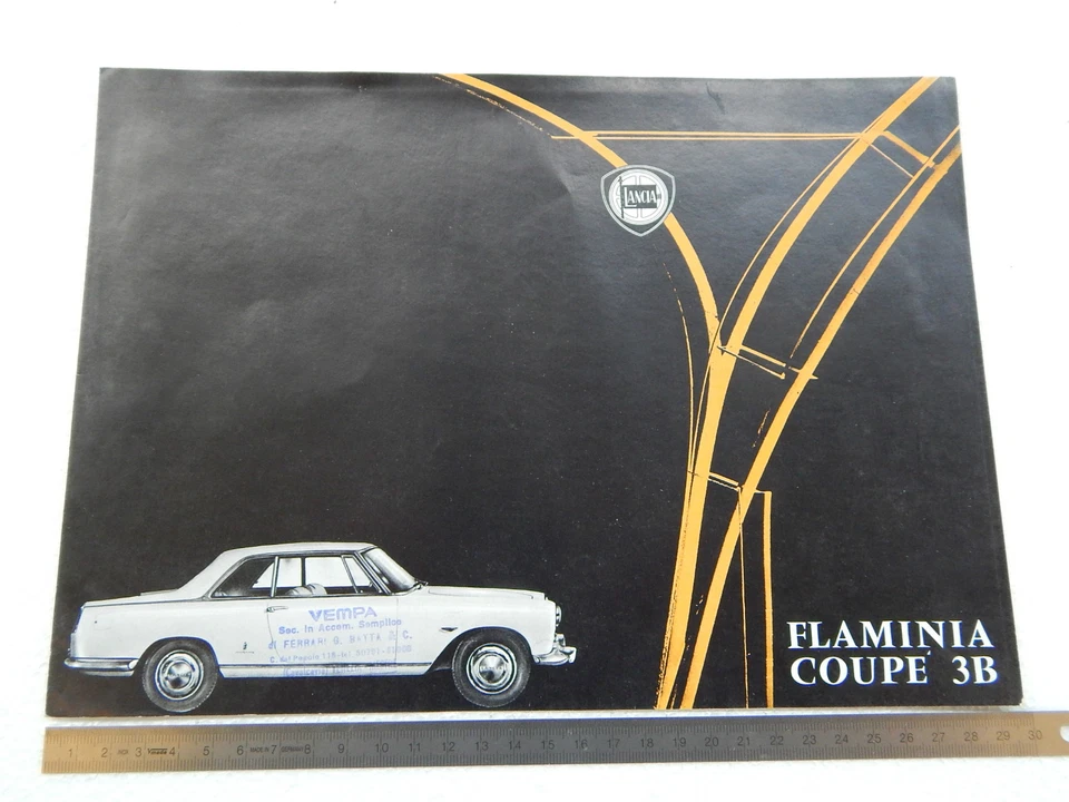 DEPLIANT ORIGINALE LANCIA FLAMINIA 3B COUPE'  COUPE BROCHURE - Immagine 1 di 3