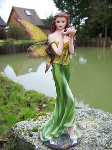15401 FIGURINE STATUETTE FEE ELFE FAIRY MEDITATION HEROIC FANTASY ANGE 1 SUR 4 - Imagen 1 de 3