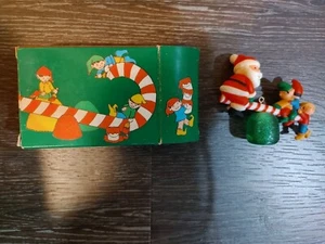 Vintage 1983 Avon Santa's See-Saw Ornament Holiday Christmas Tree Decoration - Picture 1 of 4