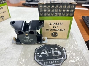 👀 NEW ALLEN BRADLEY L.H. SIZE 3 OVERLOAD RELAY X-165631 / X165631 - Picture 1 of 8