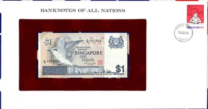 Banknotes of All Nations Singapore P 9 1 Dollar 1976 Prefix E/32 107505 - Picture 1 of 3