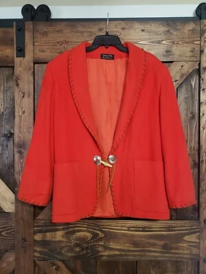 NEW VTG Country Shop Marshall Fields Southwestern Wool Blend Sweater Jacket Sz10 - Image 1 of 4