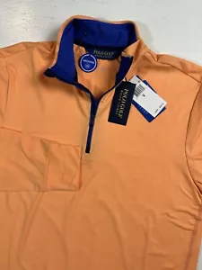 Polo Golf Ralph Lauren Men’s SMALL Orange New England Prep 1/4 Zip Pullover NEW - Picture 1 of 9