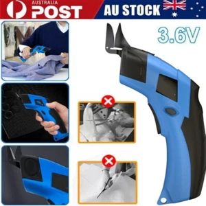 Rechargeable Electric Cloth Fabric Shears Scissors Tailors Cutter with 2 Blades - Picture 1 of 12
