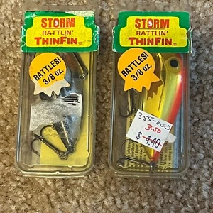 Storm Rattlin Thin Fin RT-153 Vintage Angelköder 2er Set - Bild 1 von 5
