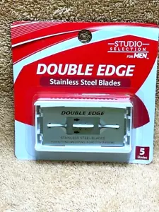 Studio Double Edge Razor Stainless Blades 6 Packs, 5 Per Pack FREE SHIPPING - Picture 1 of 3