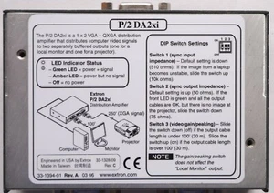EXTRON P/2 DA2xi VGA Verteil-Verstärker - Bild 1 von 3