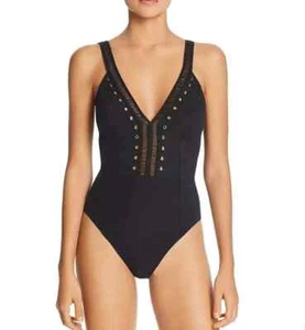 Traje de baño Amoressa de Miraclesuit talla 12 Cami Suzette 1 pieza negro - Imagen 1 de 11