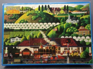 ROSE ART HOMETOWN COLLECTION 1000 PIECE JIGSAW PUZZLE- LOS ALTOS MAIL TRAIN - Picture 1 of 2