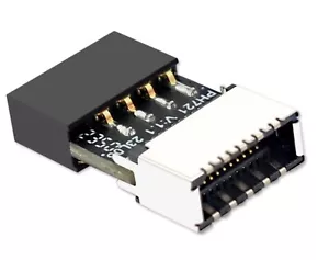 motherboard 9pin head USB2.0 To USB 3.1 Type-e Gen2 A-KEY Front Panel adapter - Picture 1 of 6