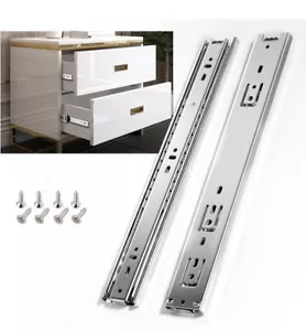 SHUHANG 10” 100 lb Load 3-fold Drawer Slides Silver - Picture 1 of 3