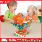 Robot Dinosaur Toys with LED Light Music Birthday Christmas Gifts (Orange)