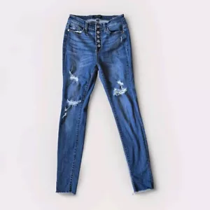 Judy Blue Jeans blau High Rise Skinny Fit Button Fly Stretch, Größe 5/27 - Bild 1 von 5