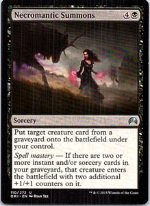 Necromantic Summons Magic The Gathering Magic Origins Light Play  - Picture 1 of 1