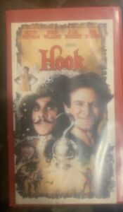 Hook VHS Tape Red Clamshell Columbia Tristar Robin Williams PG