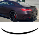 REAR BOOT SPOILER GLOSS BLACK FOR MERCEDES S CLASS COUPE C217 2014-2020