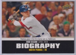 Biografía de la temporada 2010 Upper Deck #SB18 Dustin Pedroia - Imagen 1 de 1