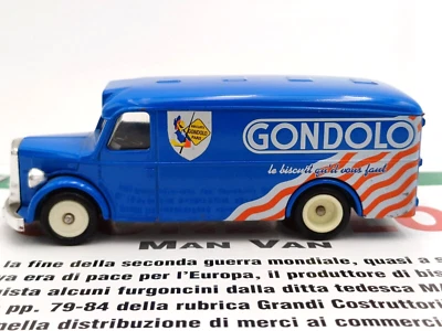 CORGI MAN VAN PUBBLICITARIO GONDOLO   - MODELLINO 1:43 + pagine ILLUSTRATE - Immagine 1 di 4
