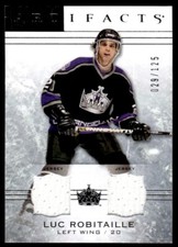 2014-15 Upper Deck Artifacts Jersey / Silver Luc Robitaille 029/125 Los Angeles
