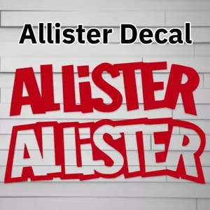 Allister Aufkleber Sticker Laptop, Fenster, Punk Rock, Pop Punk - Bild 1 von 4