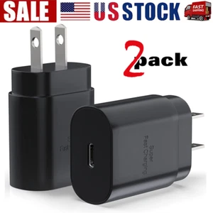 25W USB C Fast Wall Charger Type C Charger Block Samsung Galaxy S23/22/21/20 - Picture 1 of 16