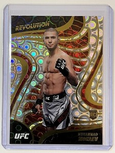 Muhammad Mokaev 2023 Panini Chronicles UFC Revolution Groove Prizm RC SP #12 NM+