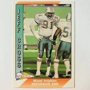 1991 Pacific #265 Jeff Cross Miami Dolphins Defensive End NFL Football tc1 - Picture 1 of 2