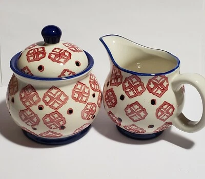 💥 Signature Housewares Ceramic Lidded Sugar and Creamer Set- FREE SHIPPING  - Image 1 of 3