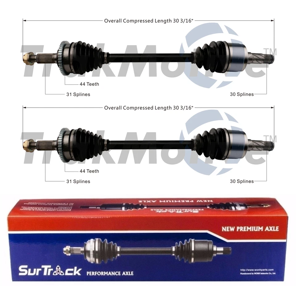 Juego de 2 ejes de eje trasero CV SurTrack para Mazda RX-7 1993-1995 Foto 1 de 1