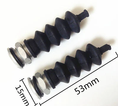 2PC Waterproof Push Rod Seals Rubber Bellow 9 or 10mm Aluminum Mount For RC Boat - Image 1 of 4