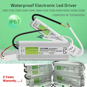 LED Driver Trafo DC 12V IP67 240V Treiber Transformator Netzteil Wasserdichter - Bild 1 von 58