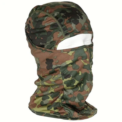 BW Balaclava 1Loch Bundeswehr Biker flecktarn Sturmhaube 1 Loch Motorrad 10896V - Bild 1 von 2